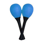 Mano Percussion Egg Shaped Maracas with Plastic Handle - Blue