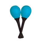 Mano Percussion Egg Shaped Maracas with Plastic Handle - Blue