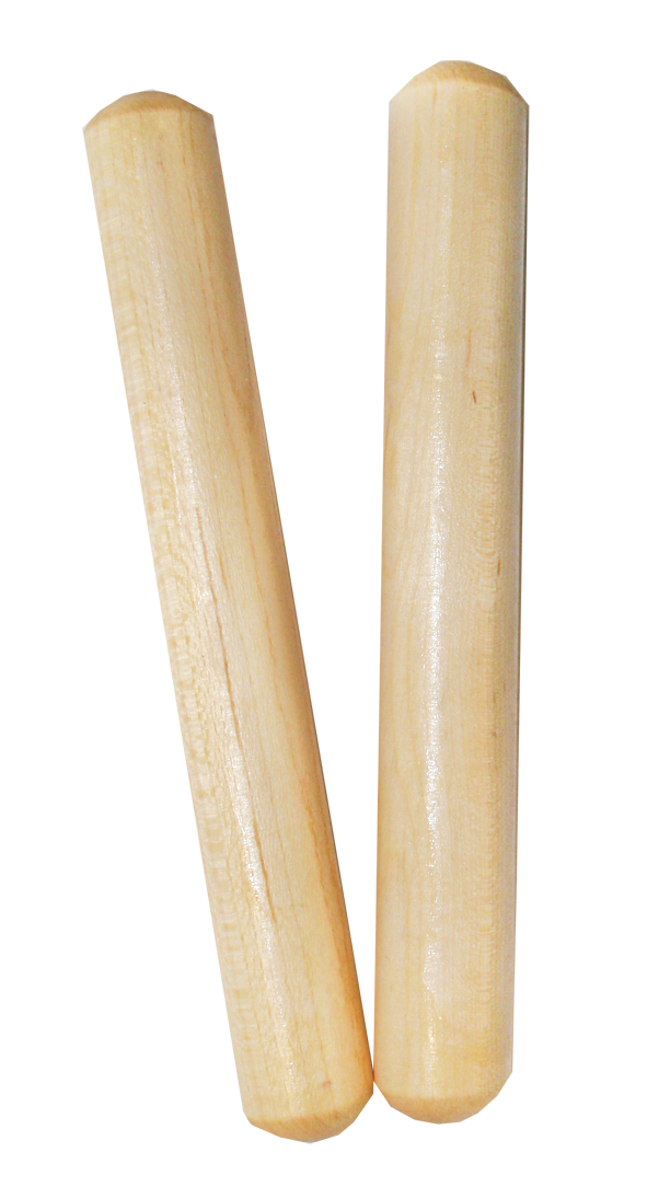 Mano Percussion 6 inch Claves - Natural