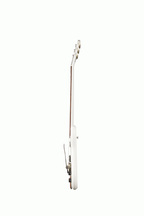 Polaris White Epiphone Crestwood Custom electric guitar with double-cutaway body and vintage-style pickups.