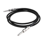 DiMarzio EP1710B 10-foot black guitar cable with durable connectors, suitable for professional electric guitar and bass setups.