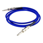 DiMarzio EP1710EB 10-foot electric blue guitar cable, professional instrument lead with durable connectors and vibrant color.