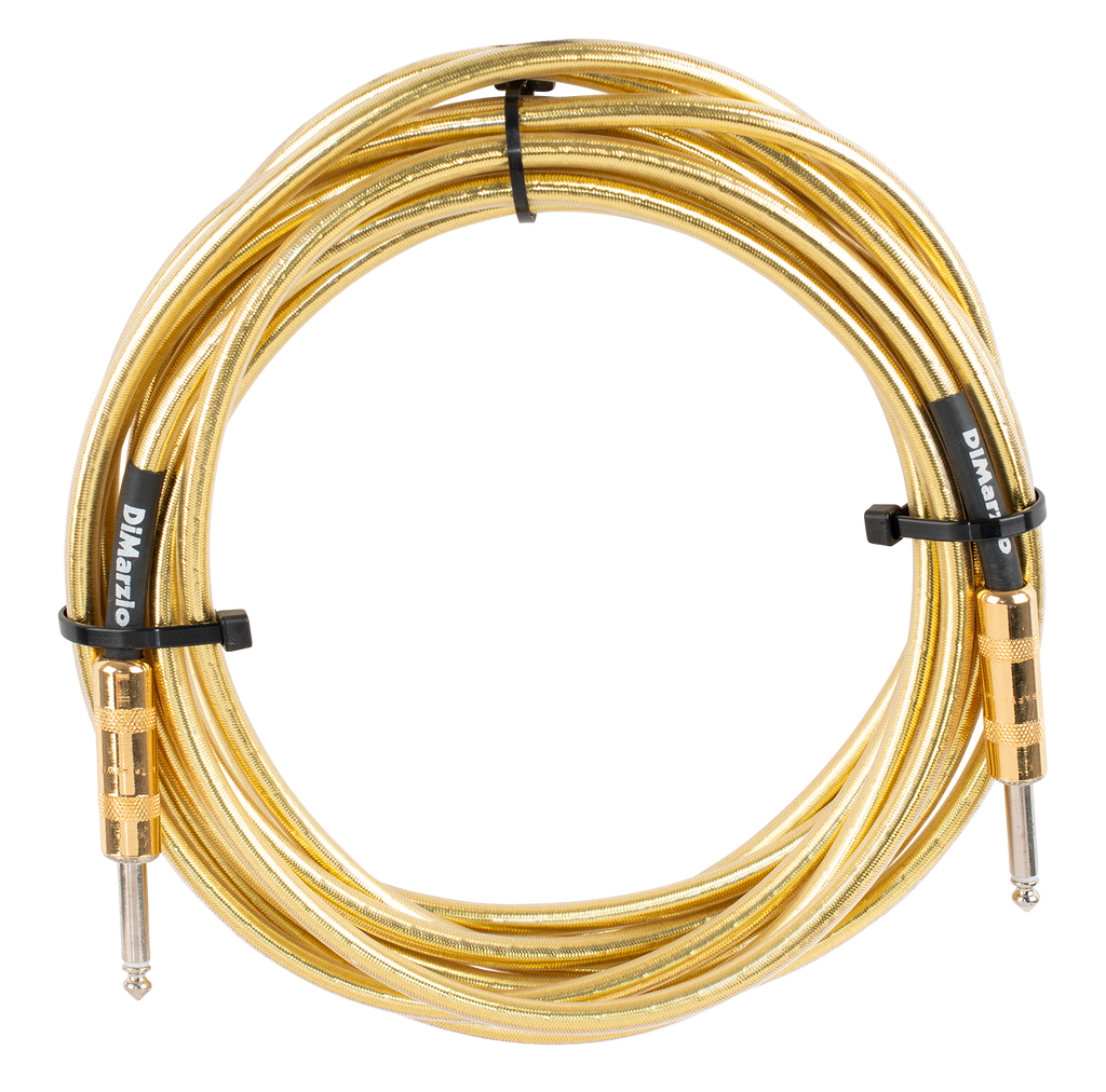 Dimarzio EP1718MG 18 Foot Pro Guitar Cable - Metallic Gold