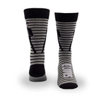 Perris Licensed Elvis Jailhouse Rock Large Crew Socks in Grey-1 Pair