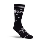 Perris Licensed Elvis The King Large Crew Socks in Black-1 Pair
