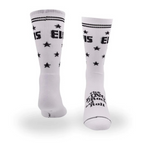 Perris Licensed Elvis The King  Large Crew Socks in White-1 Pair
