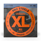 D'Addario Pro Steels electric guitar strings set, 10-46 gauge, showing the packaged strings with branding and clear visibility of the product.