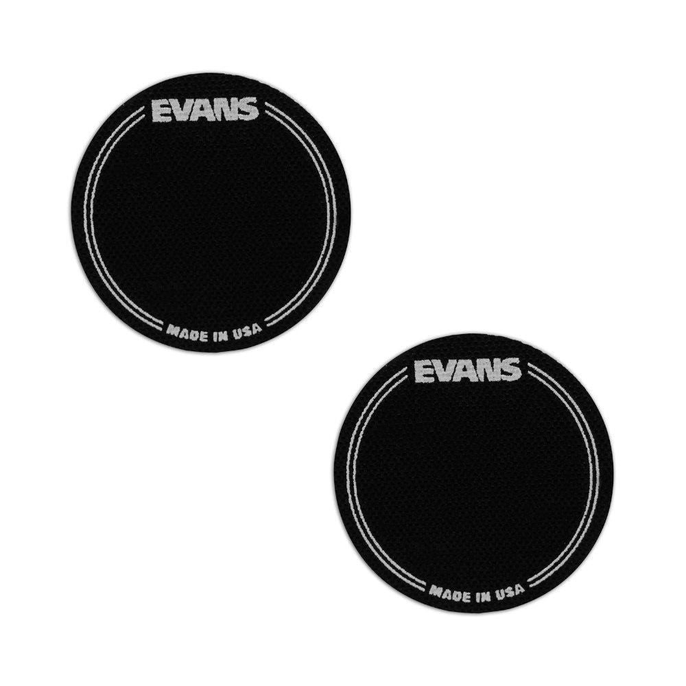 Evans EQPB1 Black Nylon Single Patch - 2 Pieces