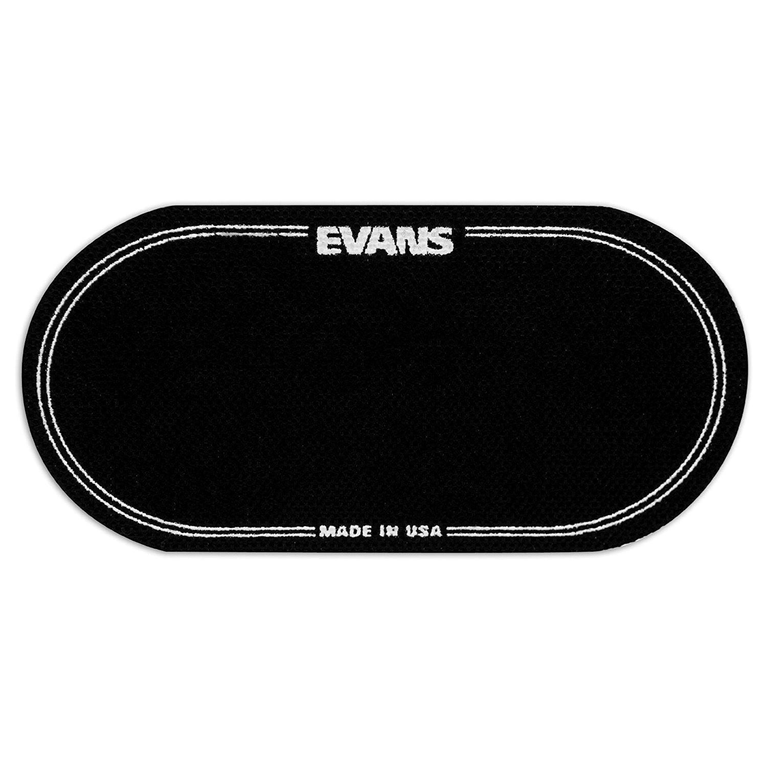 Evans EQPB2 Black Nylon Double Patch - 2 Pieces