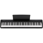 Kawai ES60 black portable digital piano with full-sized keys and sleek design, ideal for beginners and musicians.