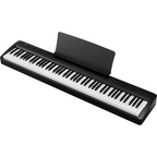 Kawai ES60 digital piano in black, portable electronic keyboard with full-sized keys and sleek design.