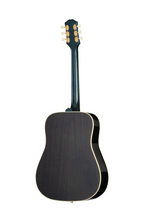 Epiphone Miranda Lambert Bluebird acoustic guitar in bluebonnet finish with case, showcasing its body and neck details.