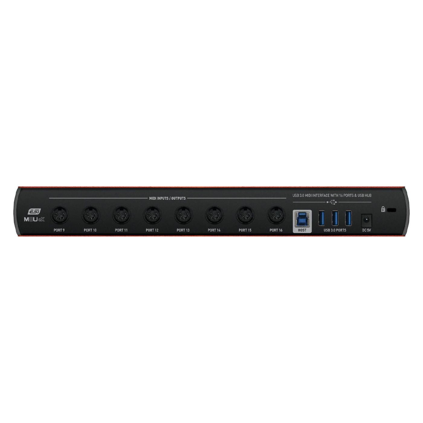ESI M8U eX 16-port USB 3.0 MIDI Interface with USB Hub