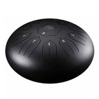 Opus Percussion 12 inch 11 Note Lotus Carved Style Tongue Drum in Black