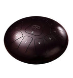 Opus Percussion 12in Metal 11-Note Standard Carves Style Tongue Drum in Chestnut