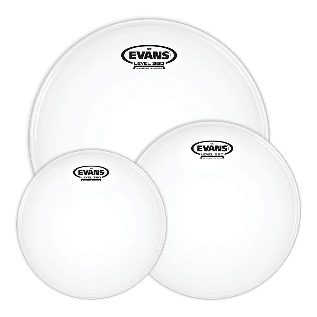 Evans G12 Coated Tom Pack Rock Drumheads (10 inch, 12 inch, 16 inch)