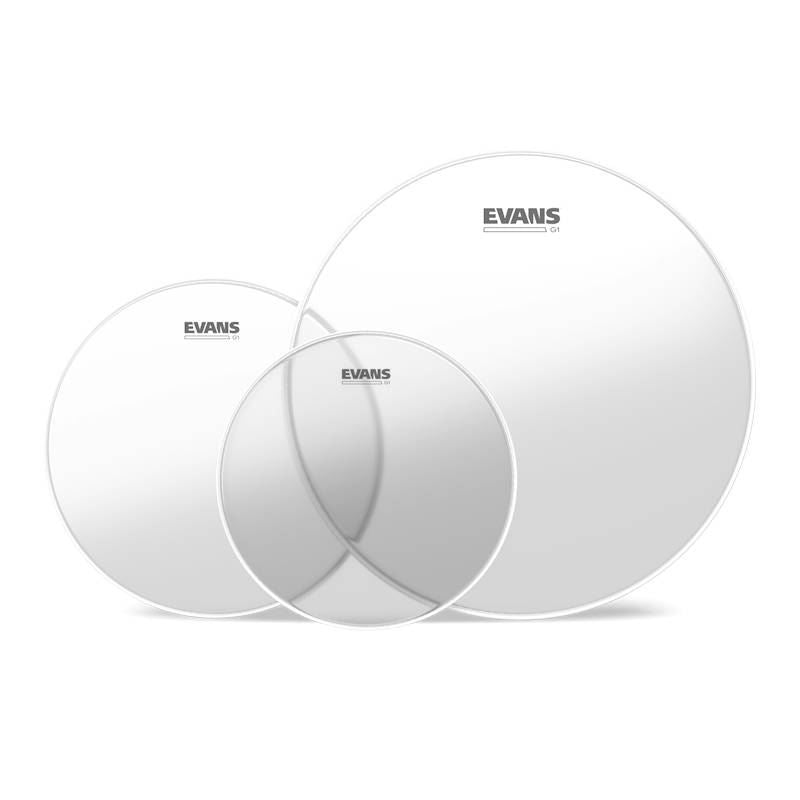 Evans G1 Tompack Clear, Fusion (10 inch ,12 inch, 14 inch)