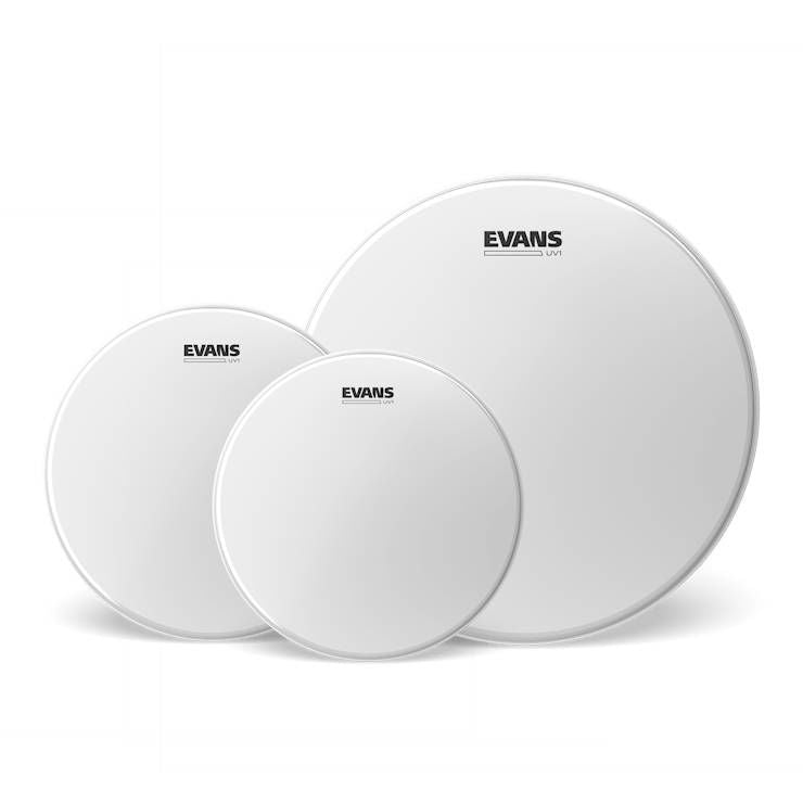 Evans UV1 Coated Tom Pack - Rock (10 inch 12 inch 16 inch) Drumheads