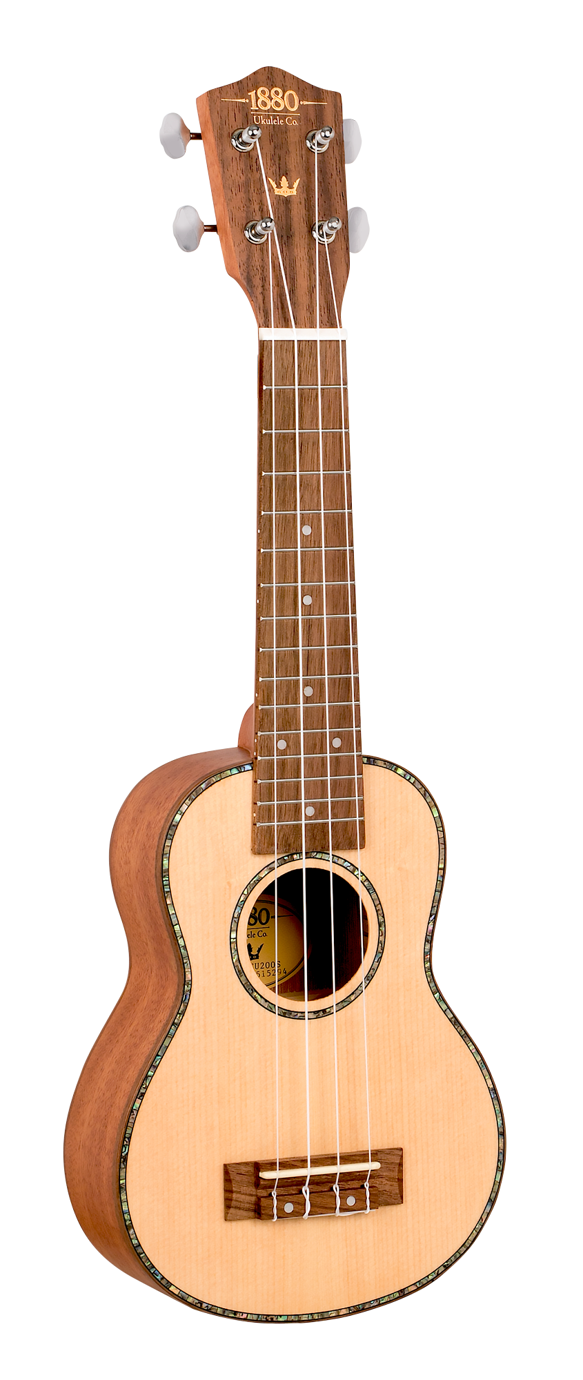 1880 EU200S Solid Spruce Top Soprano Ukulele