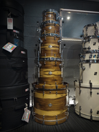 Evetts Jarrah 5- piece Shell Pack Drum kit in  Smooth Satin - Blackheart Sassafrass