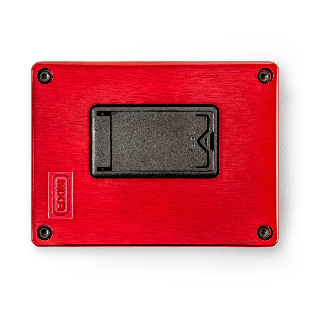 MXR EVH Modern High Gain Effects Pedal with black metal enclosure and control knobs, designed for electric guitar tone shaping.