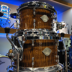 Evetts 20/10/12/14/16 5pc Drum Shell Pack - High Gloss Smoked Figured Tasmanian Oak Veneer