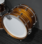 Evetts 12x8 16x16 22x14 Blackwood Drum Kit Vintage Satin Finish with Beavertail Lugs