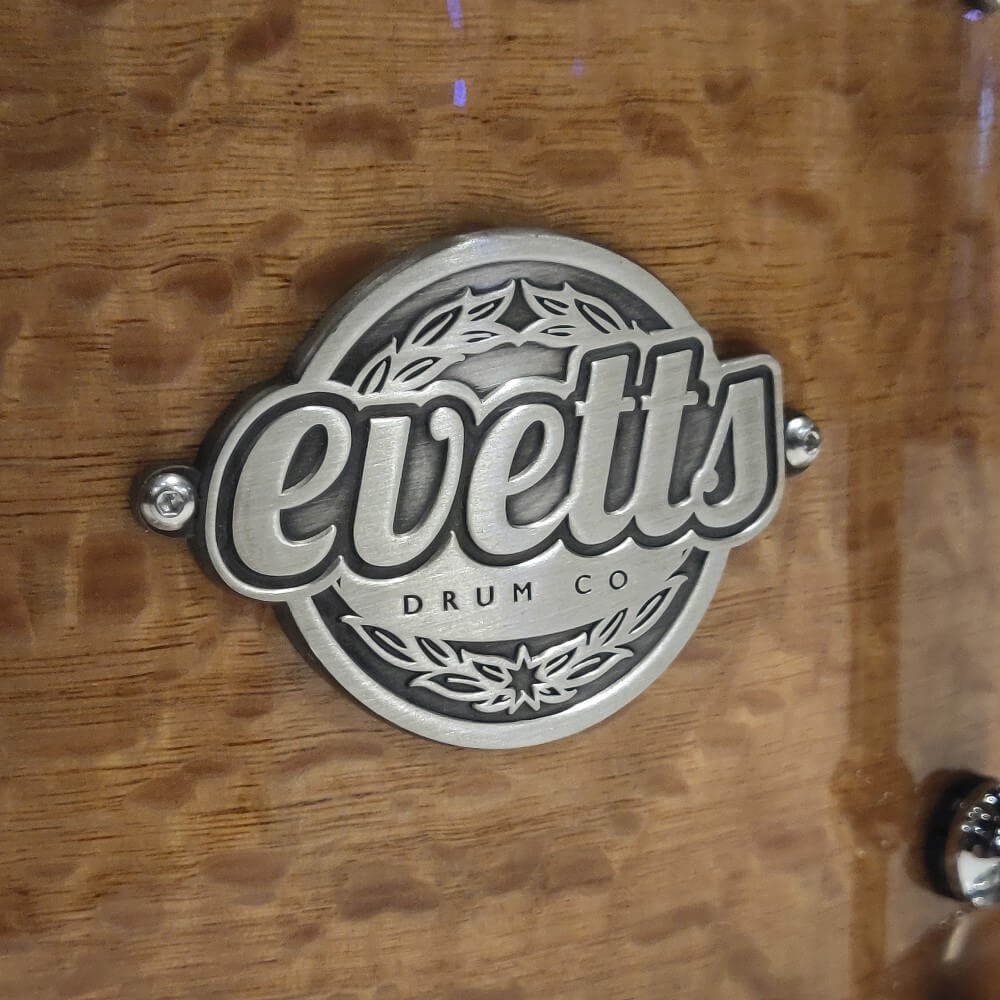Evetts 14 x 6.5 Jarrah Snare Drum - High Gloss