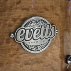 Evetts 14 x 6.5 Jarrah Snare Drum - High Gloss