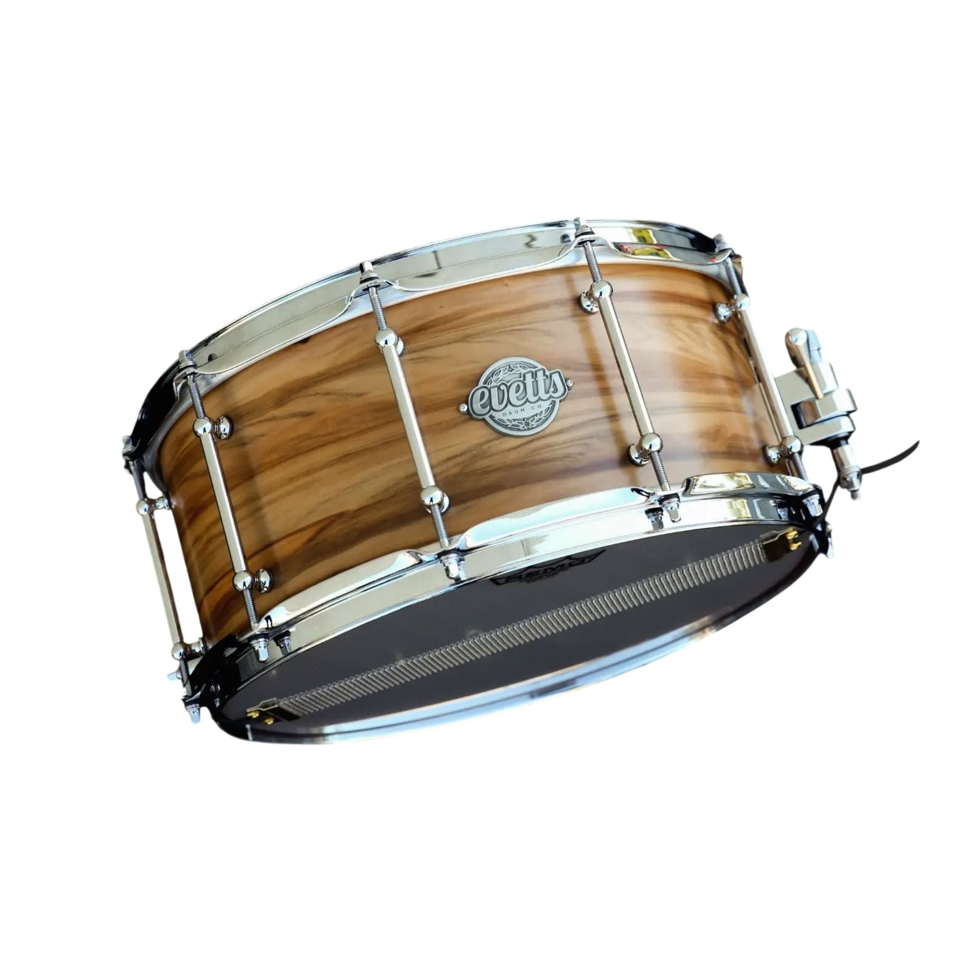 Evetts 14x6.5 Jarrah Snare Drum American Red Heart Veneer