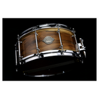Evetts 14 x 6.5 inch Jarrah Ply Snare Drum in Smooth Satin- Blackheart Sassafras