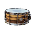 Evetts 14x6.5 Spotted Gum Snare Drum Satin Blackheart Sassafras Veneer