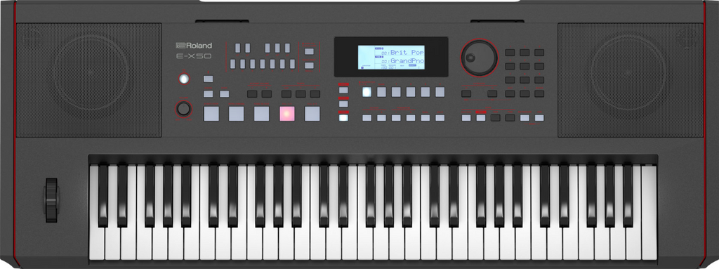 Roland E-X50 Arranger Keyboard with Bluetooth and Speaker System (Black)