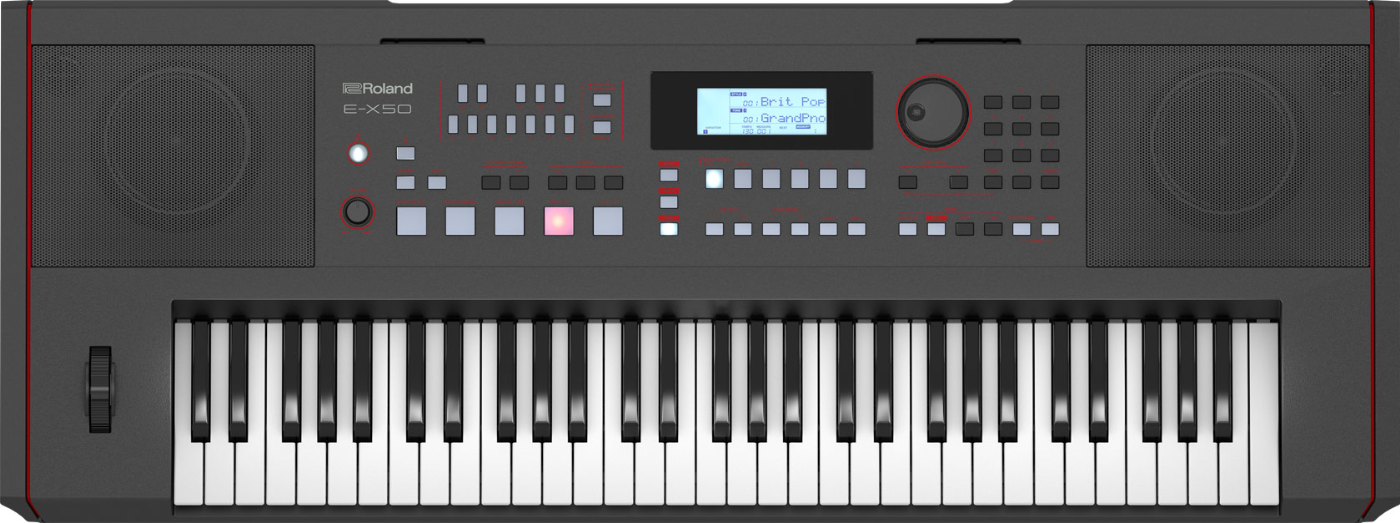 Roland E-X50 Arranger Keyboard with Bluetooth and Speaker System (Black)