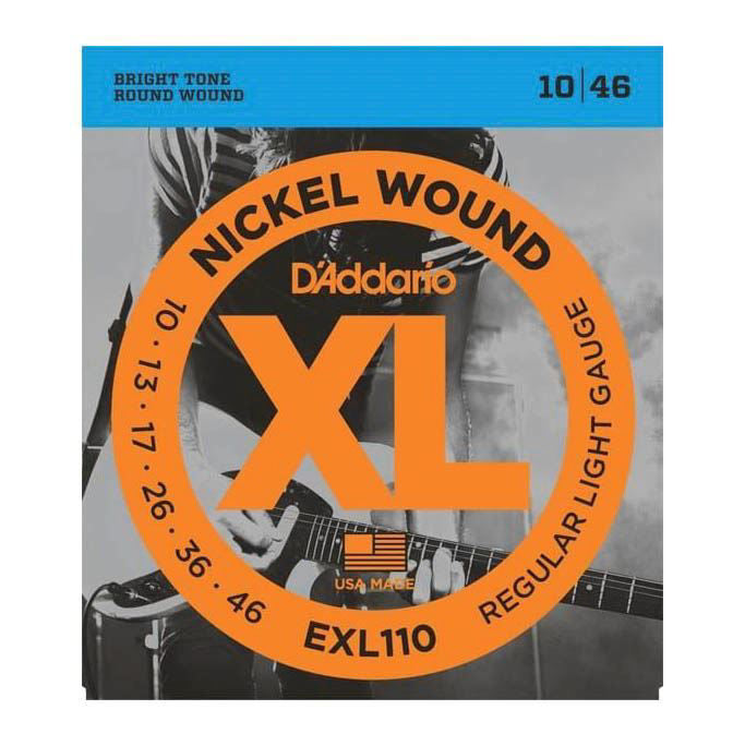 D'Addario EXL110 Electric Guitar Strings 10-46 Regular Light