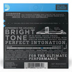 D'Addario EXL130 electric guitar strings in extra super light gauge 8-38, showing the set of strings with packaging.