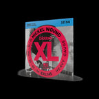 D'Addario EXL145 heavy electric guitar strings set with plain 3rd string, showing the packaged strings for electric guitar.