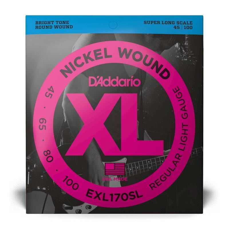 D'Addario EXL170SL 45-100 Light Super Long Scale Bass Guitar Strings