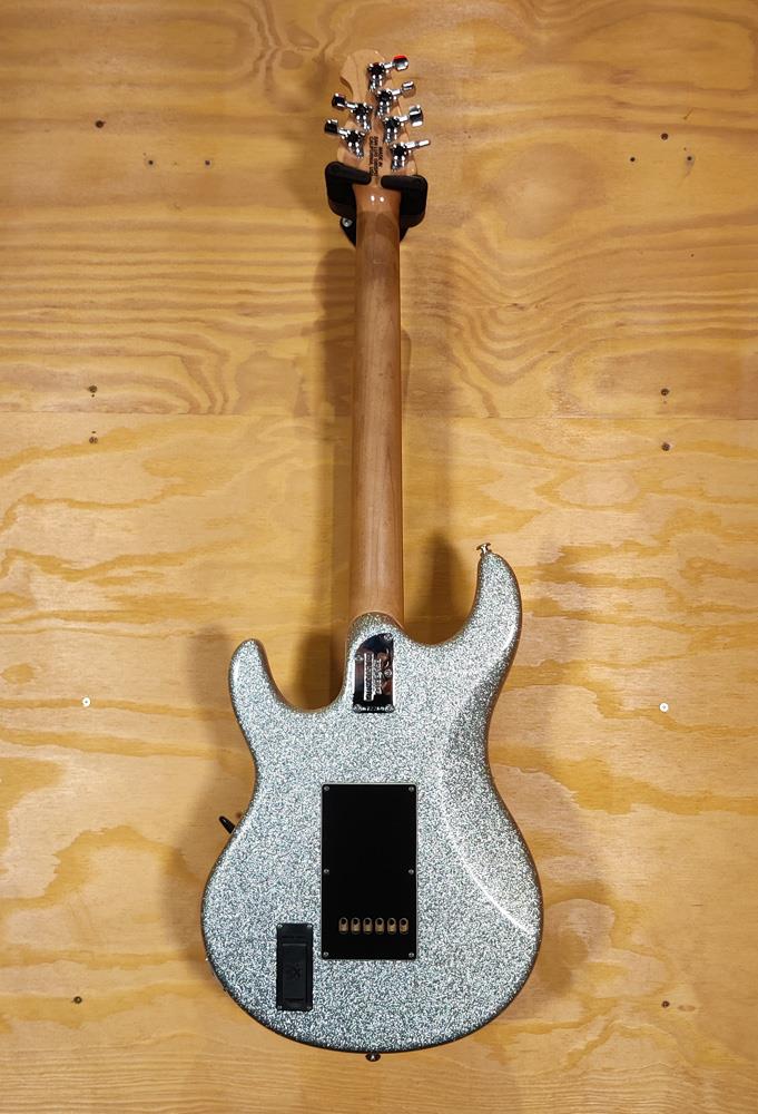 Ernie Ball Music Man Silhouette Electric Guitar in Silver Sparkle - Preloved