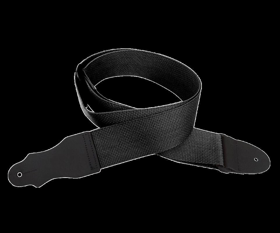 Franklin 2 Inch Black Polyweb Guitar Strap