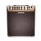 Fishman Loudbox Performer acoustic amplifier with Bluetooth connectivity, featuring controls and input jacks for musical instruments and microphones.