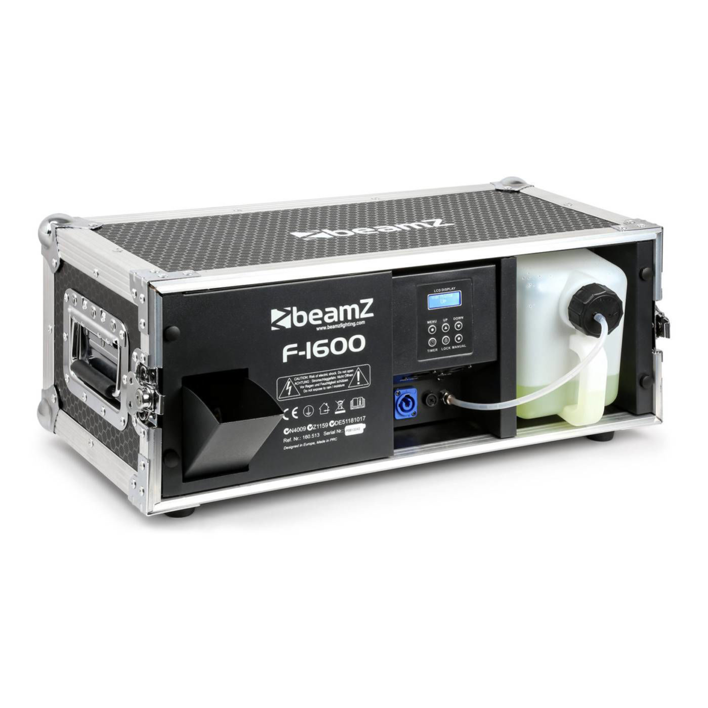 Beamz F1600 Pro Faze Machine with Flightcase