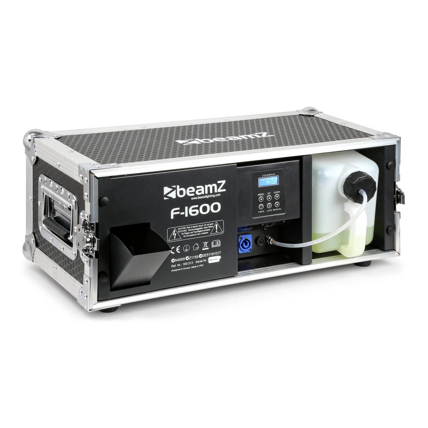 Beamz F1600 Pro Faze Machine with Flightcase