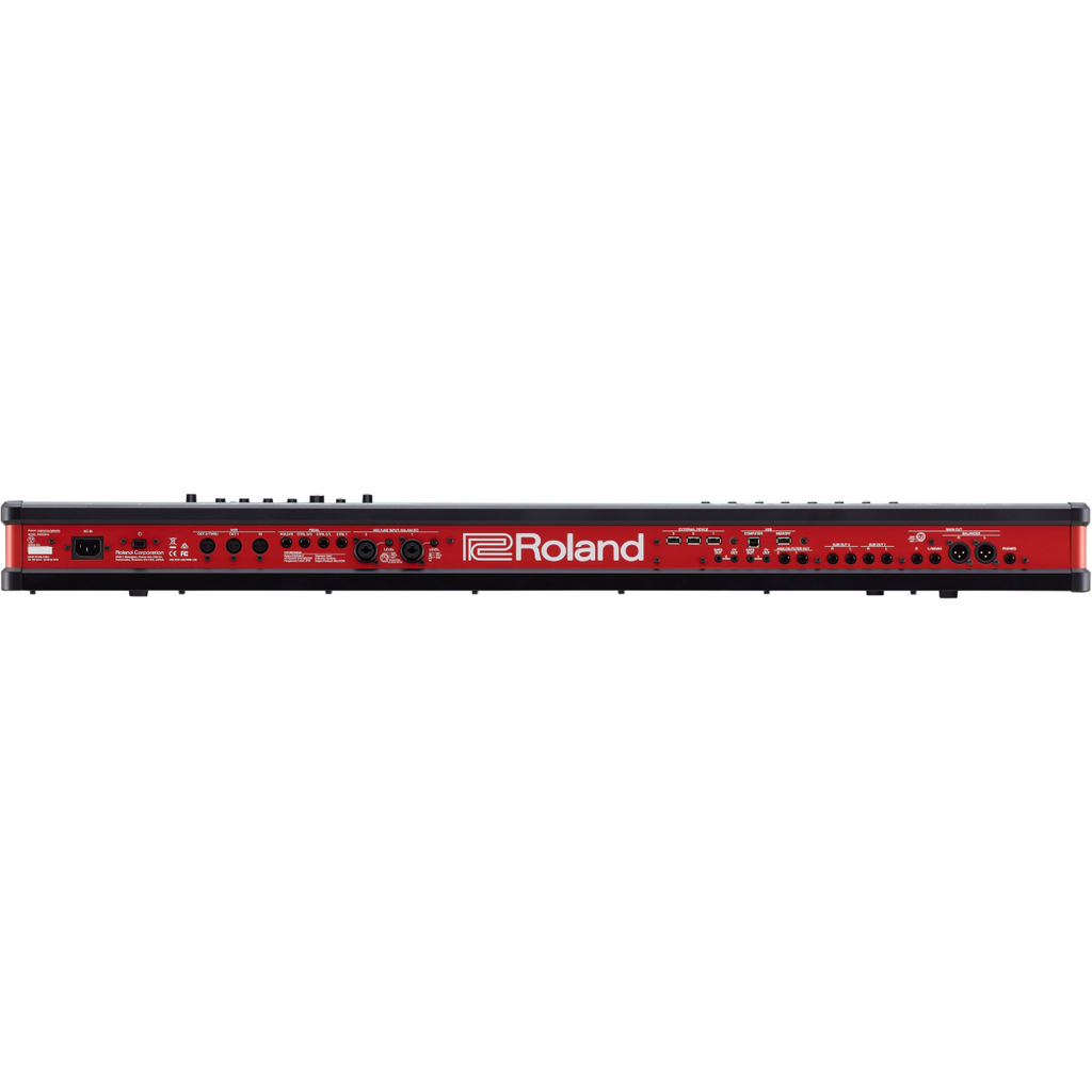 Roland FANTOM 6 EX 61-key synthesizer keyboard workstation with illuminated controls and high-quality keys.