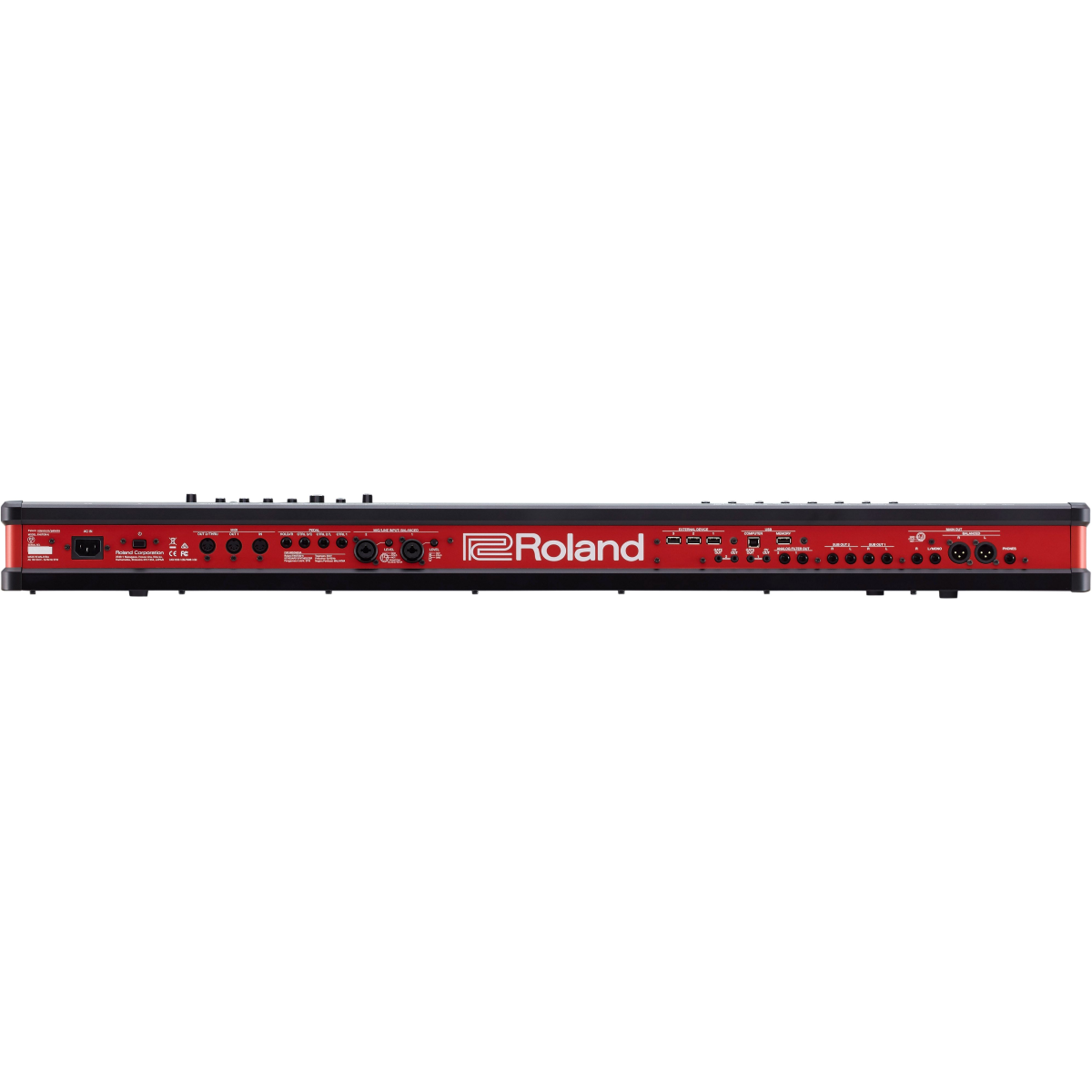 Roland FANTOM 6 EX 61-key synthesizer keyboard workstation with illuminated controls and high-quality keys.