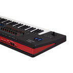Roland FANTOM-7 synthesizer workstation keyboard with 76 semi-weighted keys and aftertouch, shown in the image.