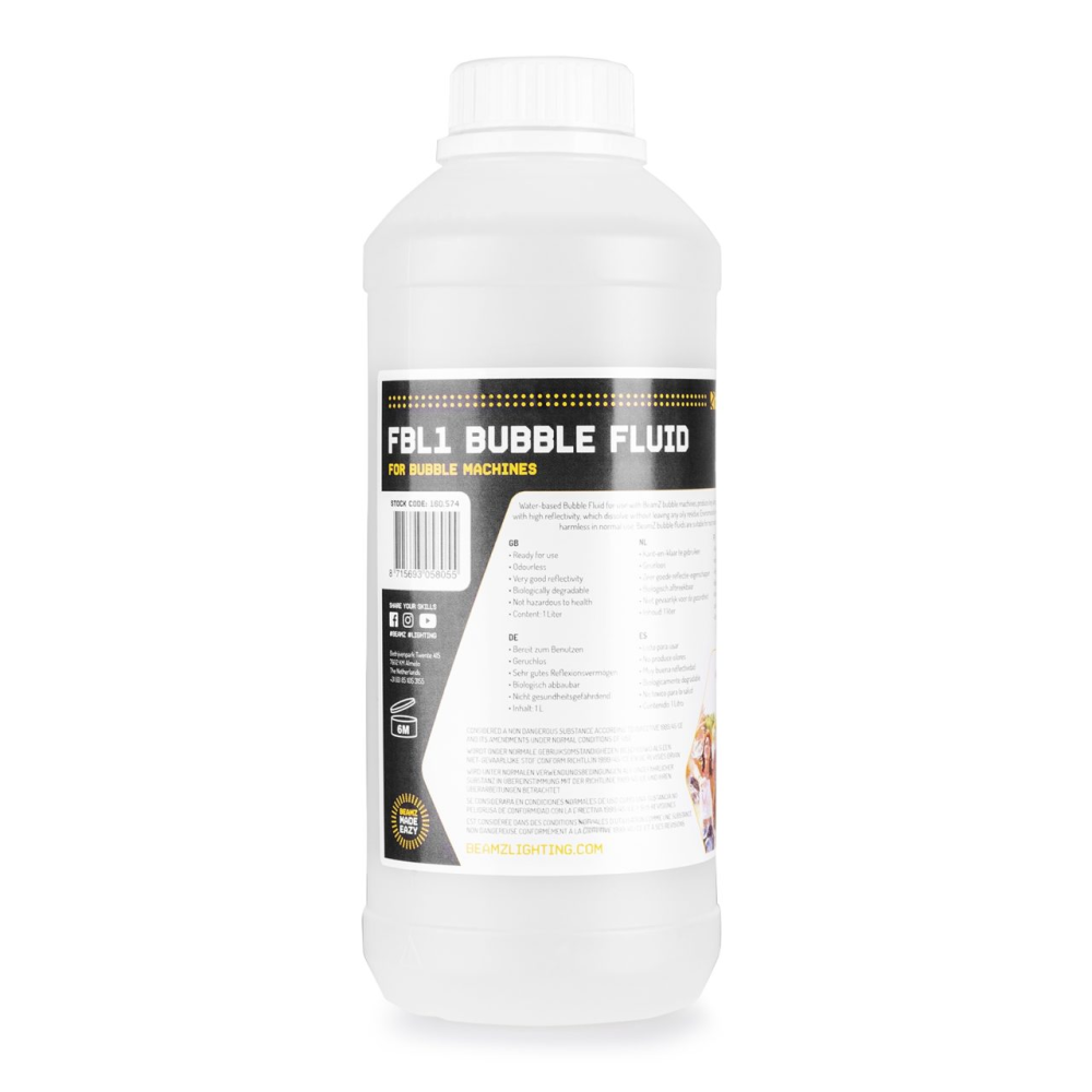 Beamz FBL1 Bubble Fluid - 1 Litre