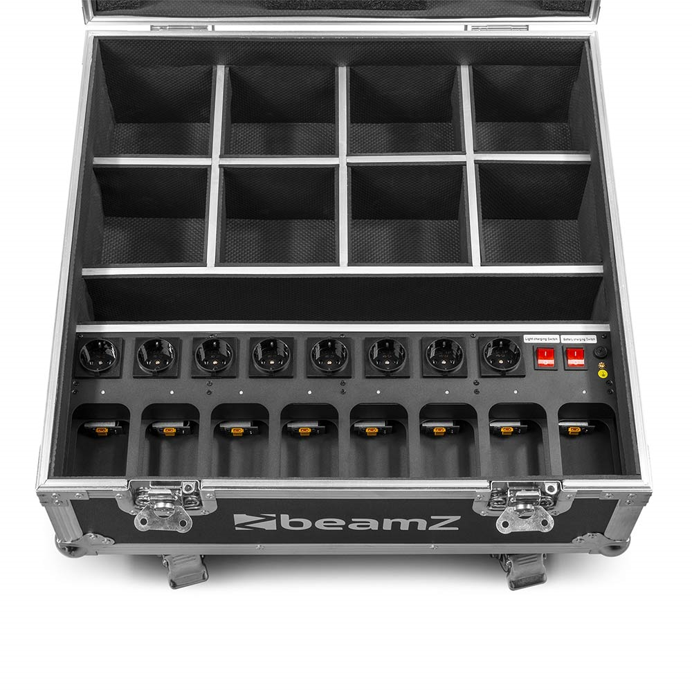 Beamz PRO FCC10 Flightcase for 8Pcs BBP54