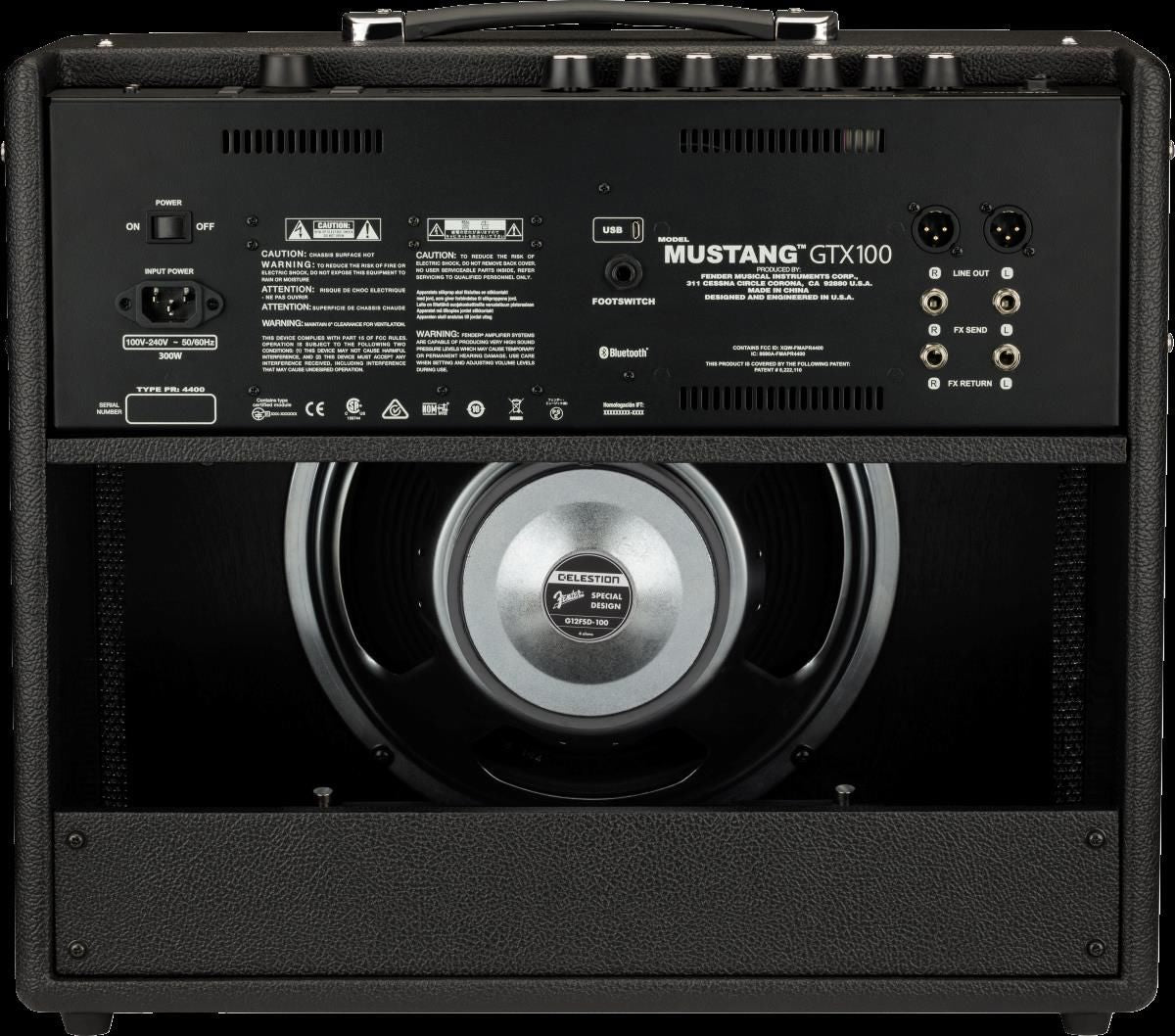 Fender Mustang GTX100 1x12" 100W Modeling Guitar Combo Amplifier