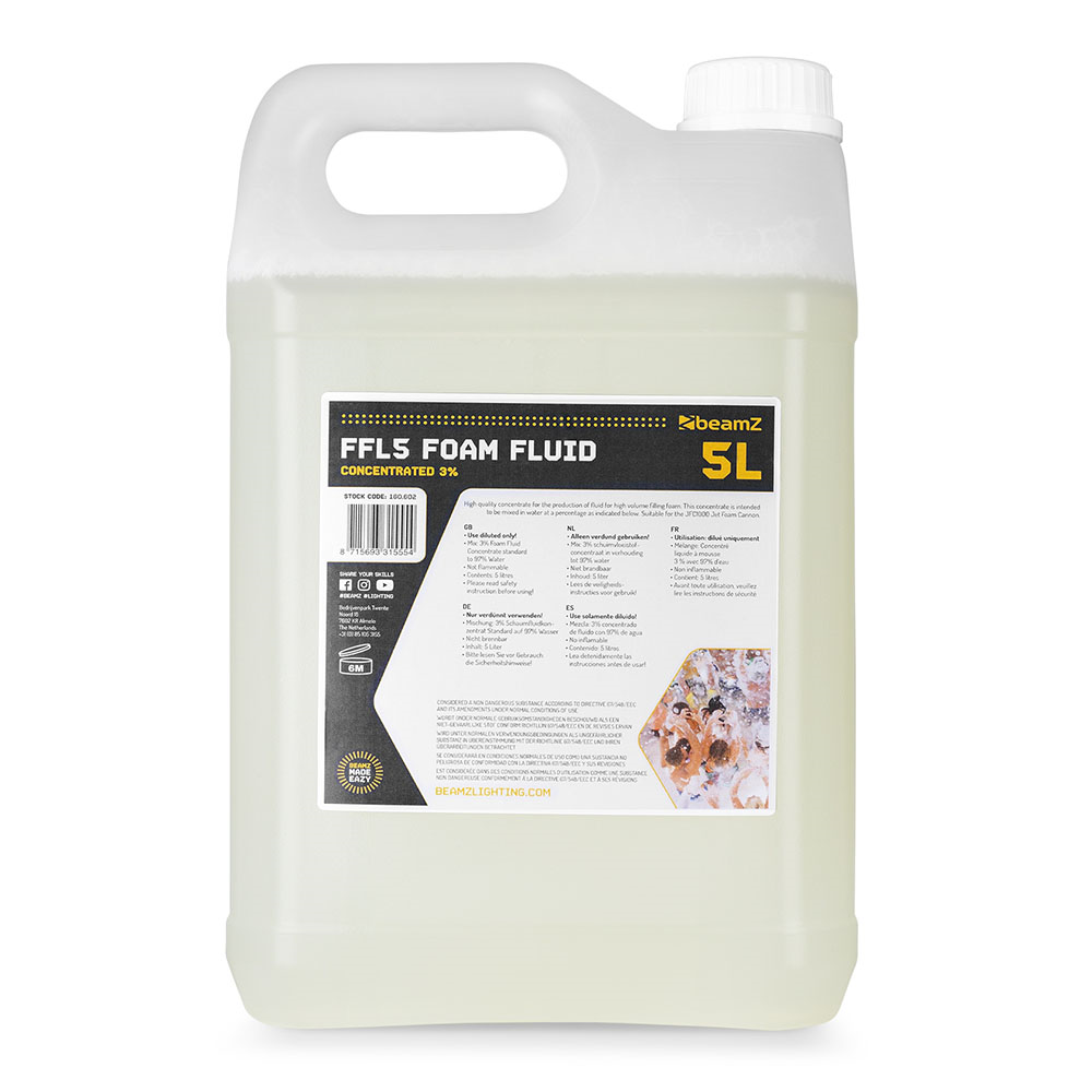 Beamz FFL5 Foam Fluid Concentrated - 5L